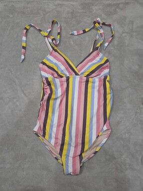 Isabel Maternity Striped Bathing Suit